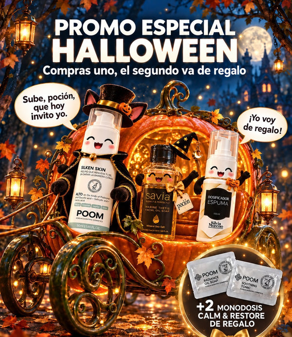 Promo Halloween · Silken Skin + Savia Marine Thetis 50 ml de regalo