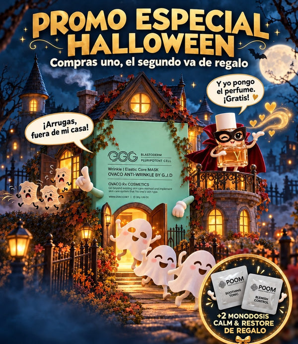 Promo Halloween · Anti-Wrinkle Elastic Core Mask + Aromacology Y de regalo