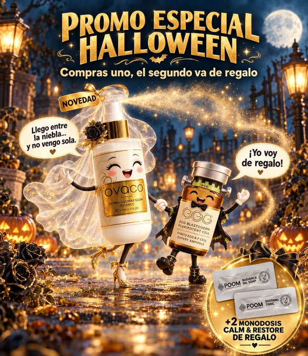 Promo Halloween · Derma Illumax Grow Essence + vial de células madre de regalo