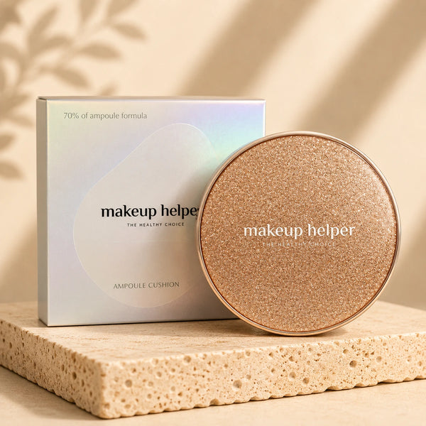 Cushion makeup coreano SPF40 PA++, tono #23 natural con esponja aplicadora, que combina maquillaje, protección solar y tratamiento hidratante antiedad