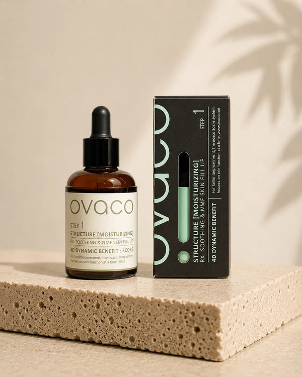 OVACO 4D Dynamic Benefit Step 1 Structure · sérum hidratante facial coreano con hialurónico y hongos asiáticos · cosmética premium Silvia Moreno