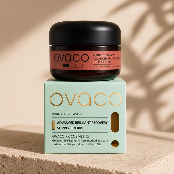 Advanced Brilliant Recovery Cream OVACO – Crema facial antiedad con 9 péptidos coreanos 30ml