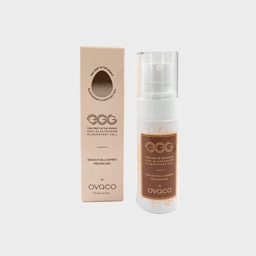 Egg B.P Cell Expert Peeling Gel OVACO – Gel exfoliante facial con células madre y ácidos 50ml