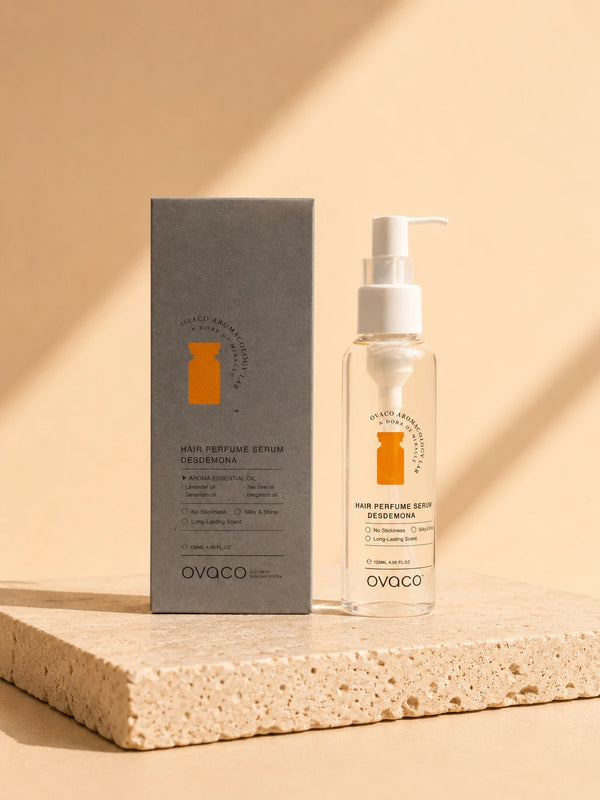 OVACO Hair Perfume Serum Fox Tail Desdemona · sérum capilar perfumado hidratante coreano · cosmética premium Silvia Moreno