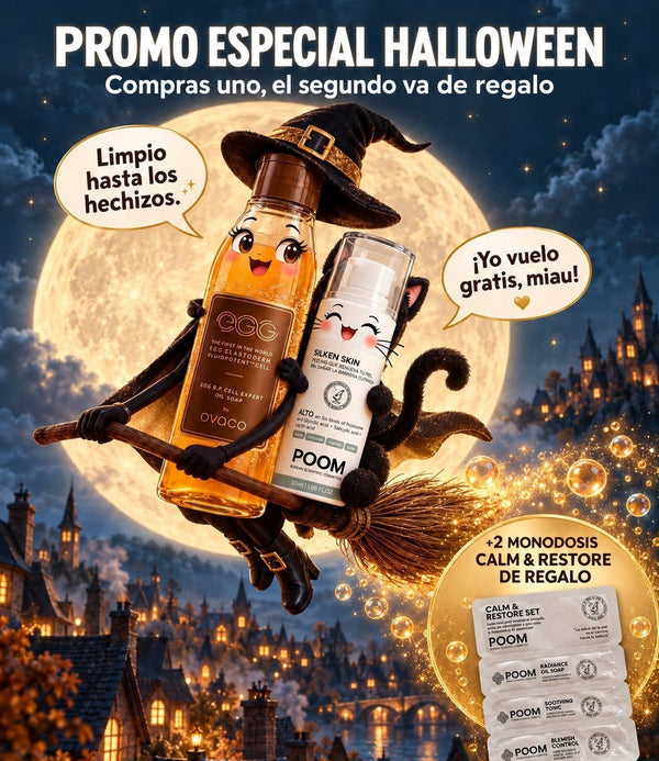Promo Halloween · Egg B.P Cell Expert Oil Soap + Silken Skin de regalo