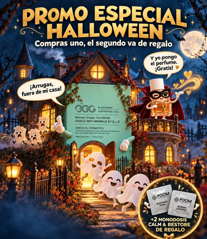 Promo Halloween · Anti-Wrinkle Elastic Core Mask + Aromacology Y de regalo