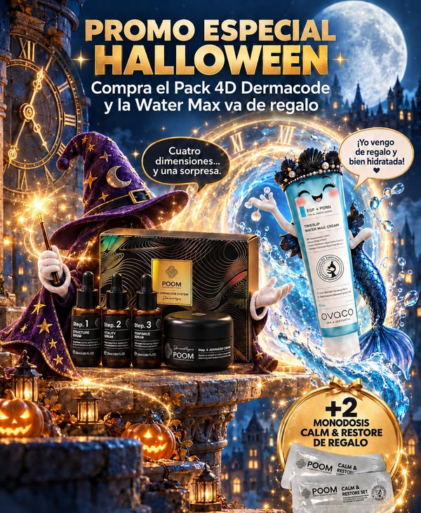 Promo Halloween · 4D Dermacode System + Water Max de regalo