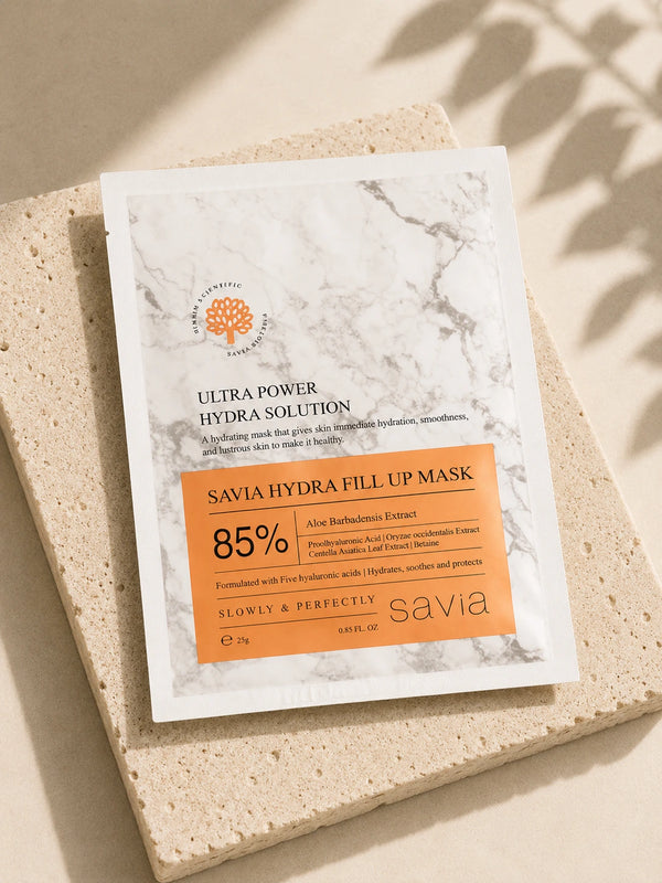 SAVIA Hydra Fill Up Mask · mascarilla ultra hidratante con aloe barbadensis · cosmética coreana