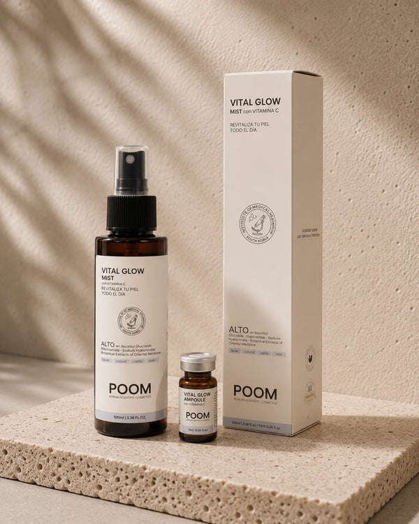 Vital Glow · bruma facial de vitamina C Silvia Moreno
Vitamina C facial antioxidante que se activa al momento
Bruma de vitamina C para iluminar y unificar el tono
Vitamina C para la cara · mist hidratante apto piel sensible
Aplicación de la bruma de vitamina C sobre el rostro